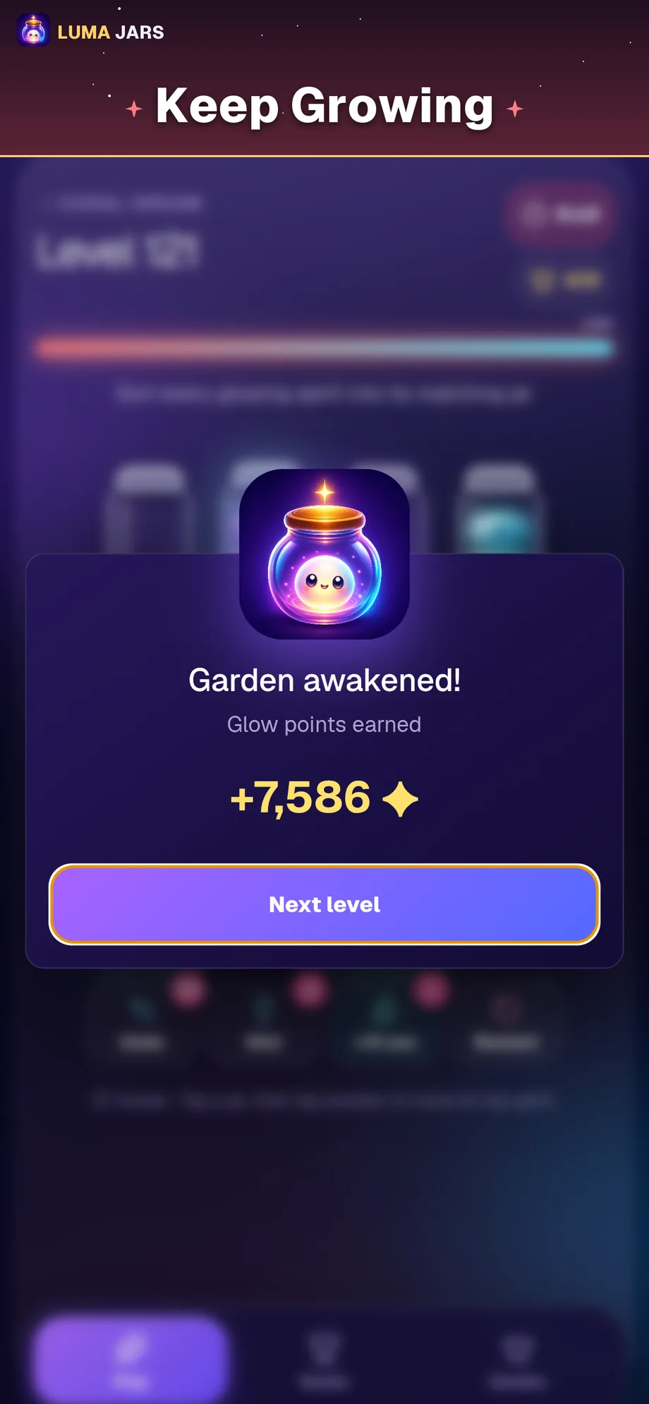 Luma Jars — garden progression