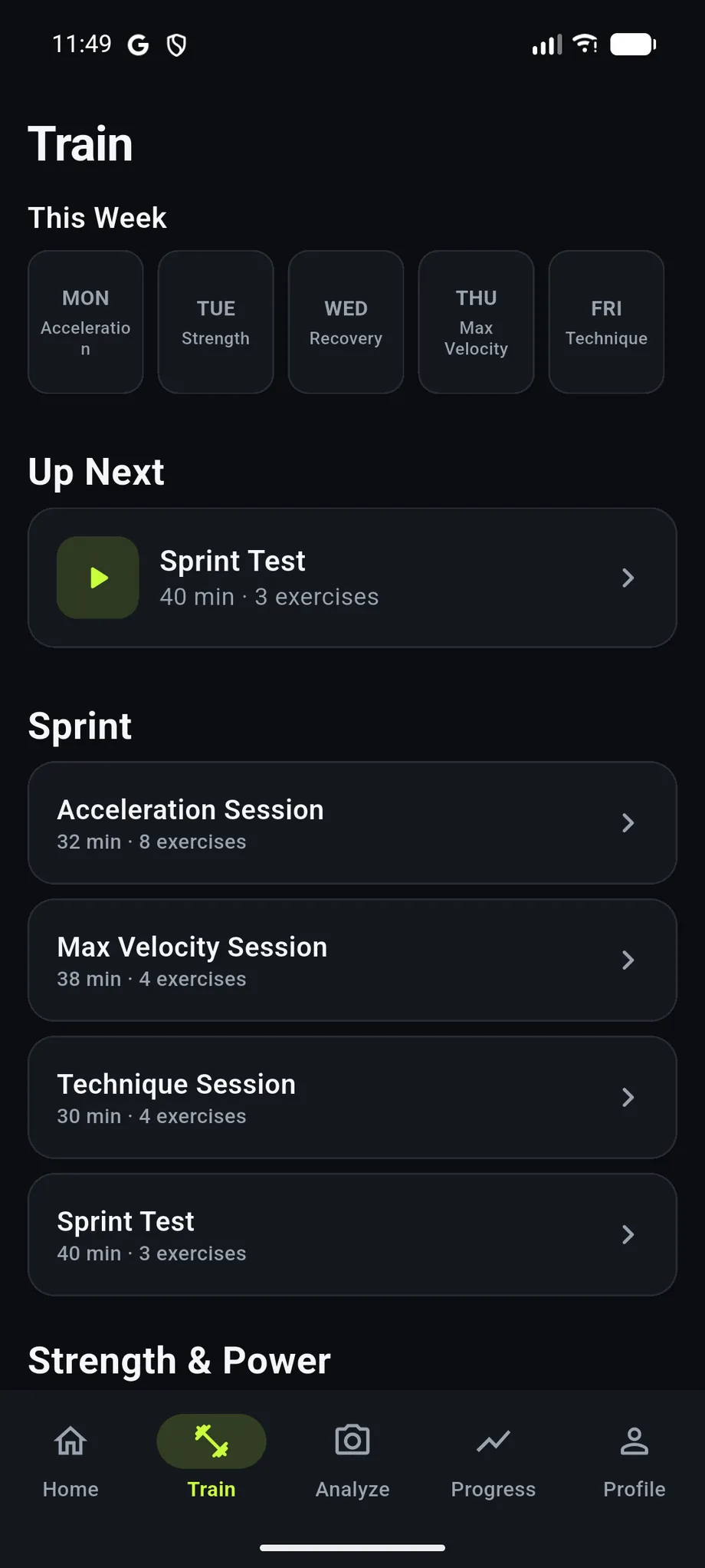 SPRIVO — a training session