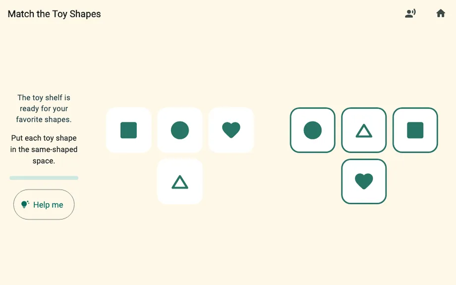 Pivumo — match the Toy Shapes, in Home Town